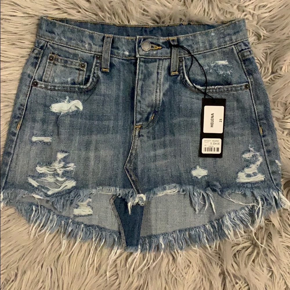 Mini jean skirt